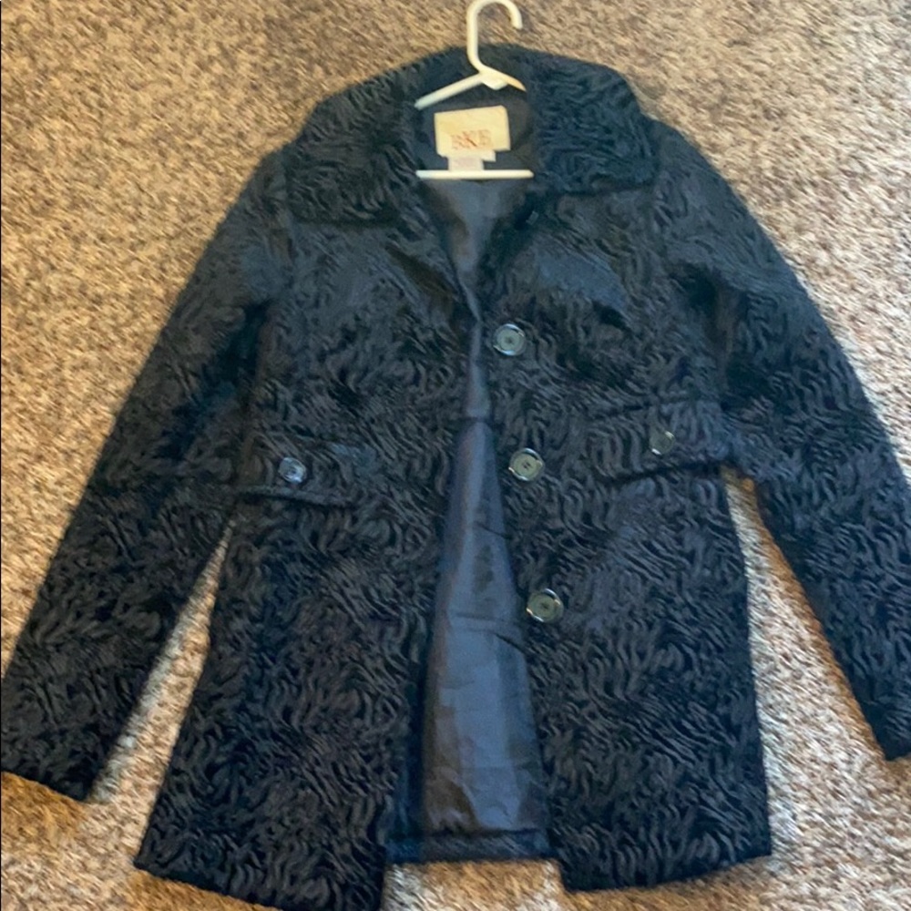 Women’s BKE large black pea coat